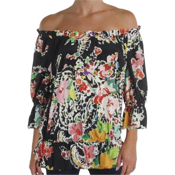 Lauren Ralph Lauren Orditsy Floral Blouse - Size M - Picture 1 of 7